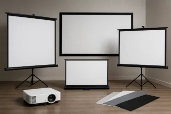 Beste Leinwand für Projektoren: Einsatz, Budget, Licht