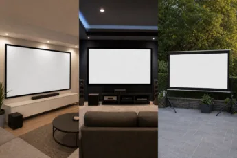 Leinwände für Wohnzimmer, Heimkino und Outdoor