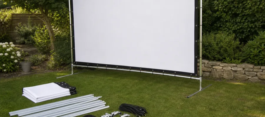 Leinwand fuer Outdoor- und Gartenkino: Material- und Montageempfehlungen