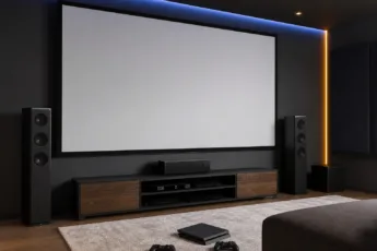 Großes Gaming: Leinwand für Heimkino & Party