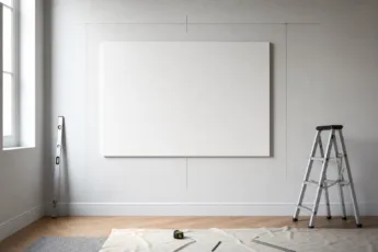 Leinwand richtig montieren für bestes Bild